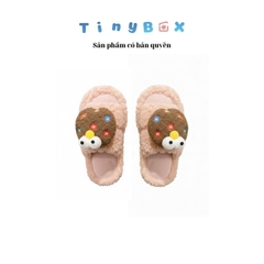 Dép kẹo M&M / Dép lông màu hồng
