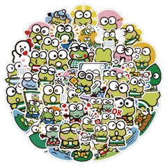 60 Miếng dán hoạt hình Keroppi dễ thương - Hàng chất lượng