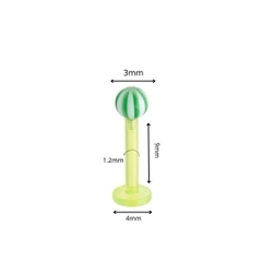 Khuyên thẳng cơ bản Green #1