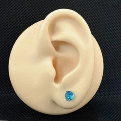BLUE EARRING - ĐÁ XANH 2 SIZE - THÉP Y TẾ KHÔNG GỈ