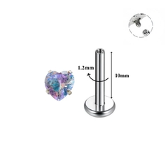 Titan / Trái tim (màu mới) - 1.2*10mm