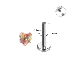 Titan / Trái tim (màu mới) - 1.2*10mm