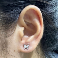 Bông tai Titan hình con bướm - 1.2*10mm - Có 5 màu