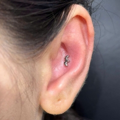 Bông tai Titanium basic - 2 màu - Unisex