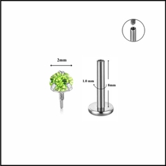 Đá nhỏ nhiều màu / Titan - 1.0*8mm