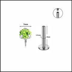 Đá nhỏ nhiều màu / Titan - 1.0*8mm