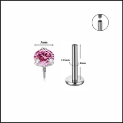 Đá nhỏ nhiều màu / Titan - 1.0*8mm