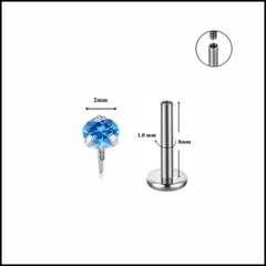 Đá nhỏ nhiều màu / Titan - 1.0*8mm