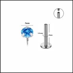 Đá nhỏ nhiều màu / Titan - 1.0*8mm