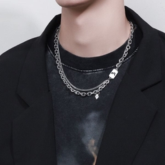 Dây chuyền cho nam giới sợi kép - 50 + 5cm