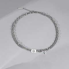 Dây chuyền cho nam giới sợi kép - 50 + 5cm