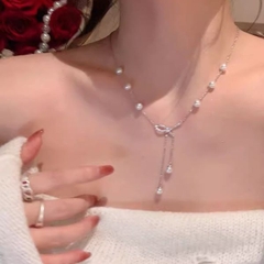 Hợp kim / dây chuyền ngọc trai lấp lánh