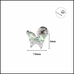 Hoa tai bươm bướm xinh / Hợp kim - 3 màu