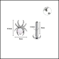 Titanium / ok365 con nhện - 2 màu - 1.2*8mm