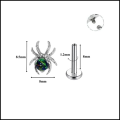 Titanium / ok365 con nhện - 2 màu - 1.2*8mm