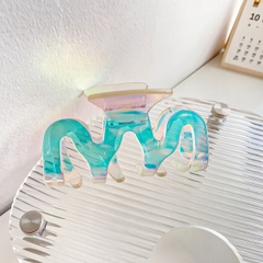 Kẹp tóc càng cua hologram xinh xắn 9cm - Nhựa cao cấp