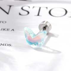 Khuyên bướm pha lê / Hợp kim - 2 màu