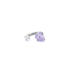 Khuyên đá chữ U - 1.2*8mm - Có 5 màu