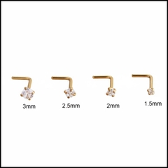 KHUYÊN MŨI CHỮ L - KHUYÊN TAI TRAGUS - Thép không gỉ