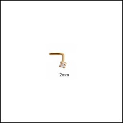 KHUYÊN MŨI CHỮ L - KHUYÊN TAI TRAGUS - Thép không gỉ