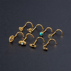 Khuyên mũi - Khuyên tai Tragus hình con mắt mini 3 màu