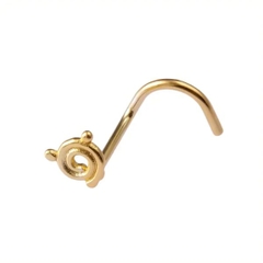 Khuyên mũi đẹp - khuyên tai Tragus hình con gấu