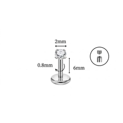 Khuyên Titan chốt nội thân mỏng - Khuyên mũi vặn, khó rơi