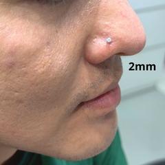 Khuyên Titan chốt nội thân mỏng - Khuyên mũi vặn, khó rơi