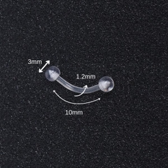 Khuyên nhựa đa năng giấu lỗ - 2 size