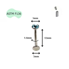 Khuyên rốn titan đá xanh - Hàng chất lượng