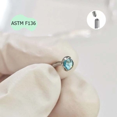 Khuyên rốn titan đá xanh - Hàng chất lượng