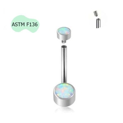 Khuyên rốn titanium mặt đá lấp lánh - Có 5 màu