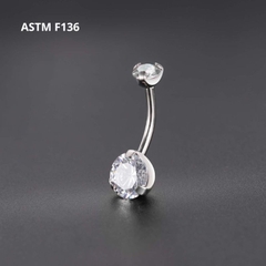 ok365vip đá tròn CZ 3 chấu - 3 màu - Titanium