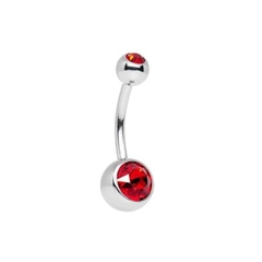 Khuyên rốn đính đá RUBY BLINK - 20 màu