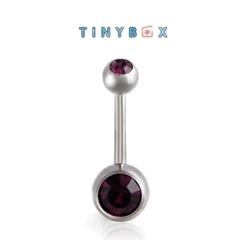 Khuyên rốn đính đá RUBY BLINK - 20 màu