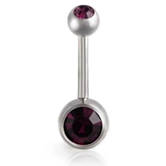 Khuyên rốn đính đá RUBY BLINK - 20 màu