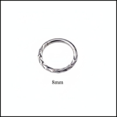 Khuyên septum/daith tròn basic - 1.2*8mm