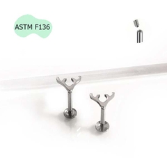 Khuyên tai Titanium sừng hươu - Hàng chất lượng