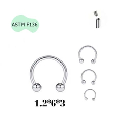 Khuyên chữ U titanium có 3 size - U-SHAPED EARRINGS