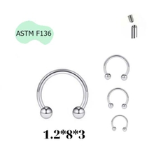 Khuyên chữ U titanium có 3 size - U-SHAPED EARRINGS
