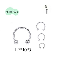 Khuyên chữ U titanium có 3 size - U-SHAPED EARRINGS