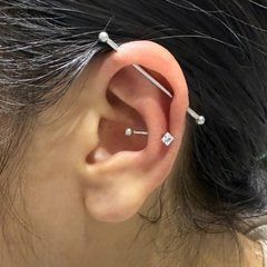 Titanium / Khuyên tai Industrial - 3 size