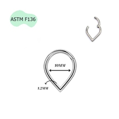 Khuyên tai Titan hình giọt nước - Phù hợp nhiều vị trí