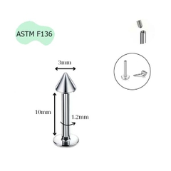 Khuyên hình nón cơ bản Titan - Có 2 size - Phù hợp nhiều vị trí