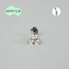 Khuyên tai bông hoa nhỏ dễ thương - Có 3 màu