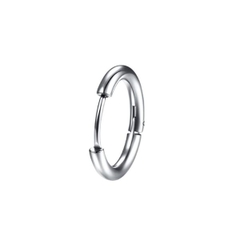 Khuyên tai bạc mỏng - Thép không gỉ - 8mm