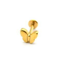 Bông tai bươm bướm Thép 316L, 2 màu - 1.2*10mm