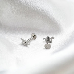 Khuyên tai con rắn basic - Thép y tế - 2 màu