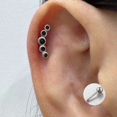 Khuyên tai ngọc Peridot thời trang 6 màu - Khuyên tai đẹp