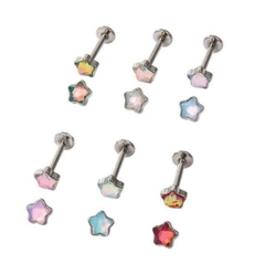 Khuyên tai ngôi sao đá ánh trăng / Titan - 5 màu - Unisex